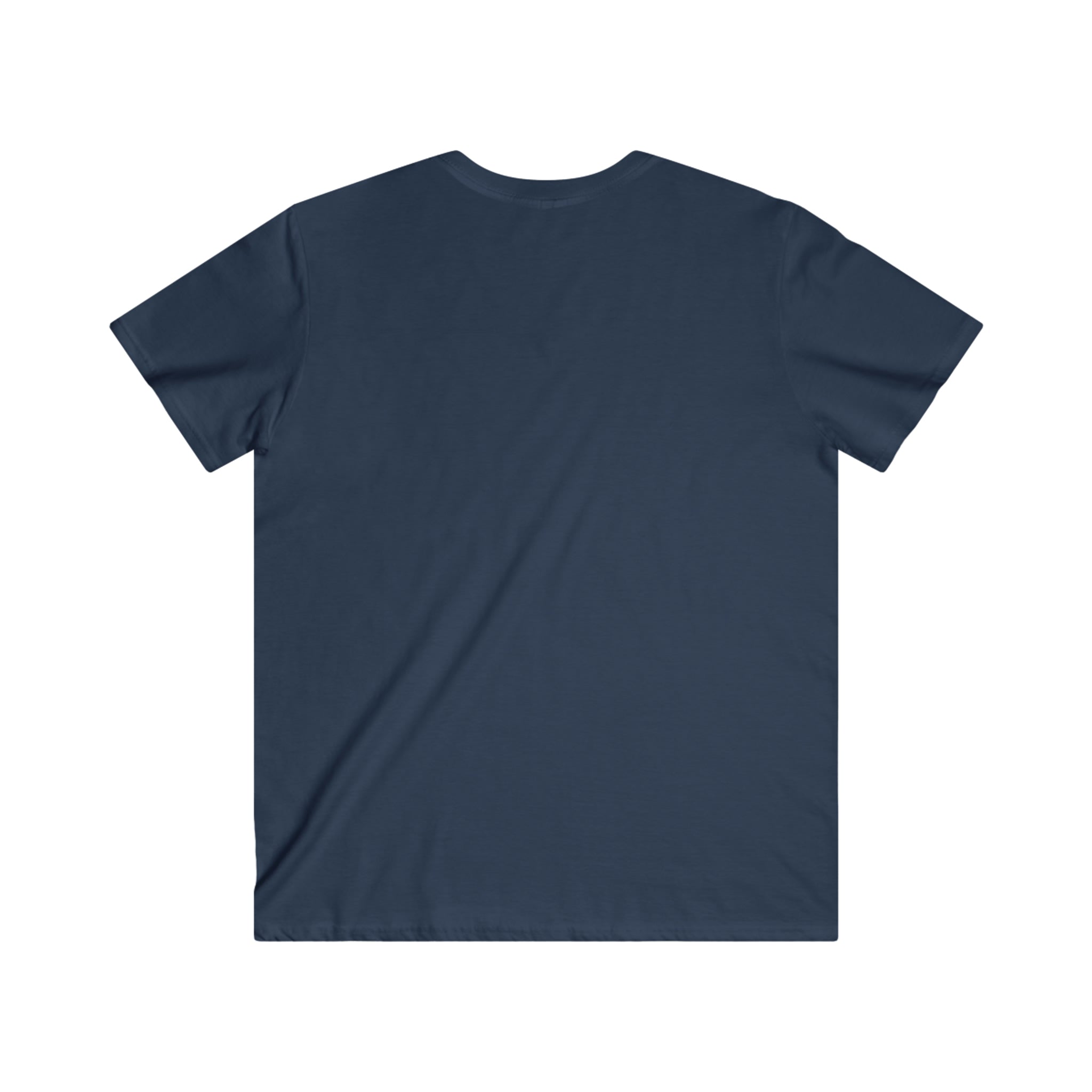 Classic Black Logo - Men's Fitted V-Neck Short Sleeve Tee