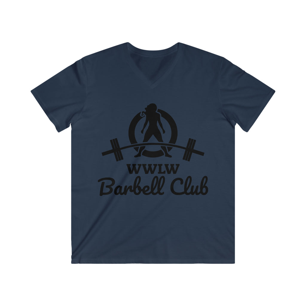 Classic Black Logo - Men's Fitted V-Neck Short Sleeve Tee