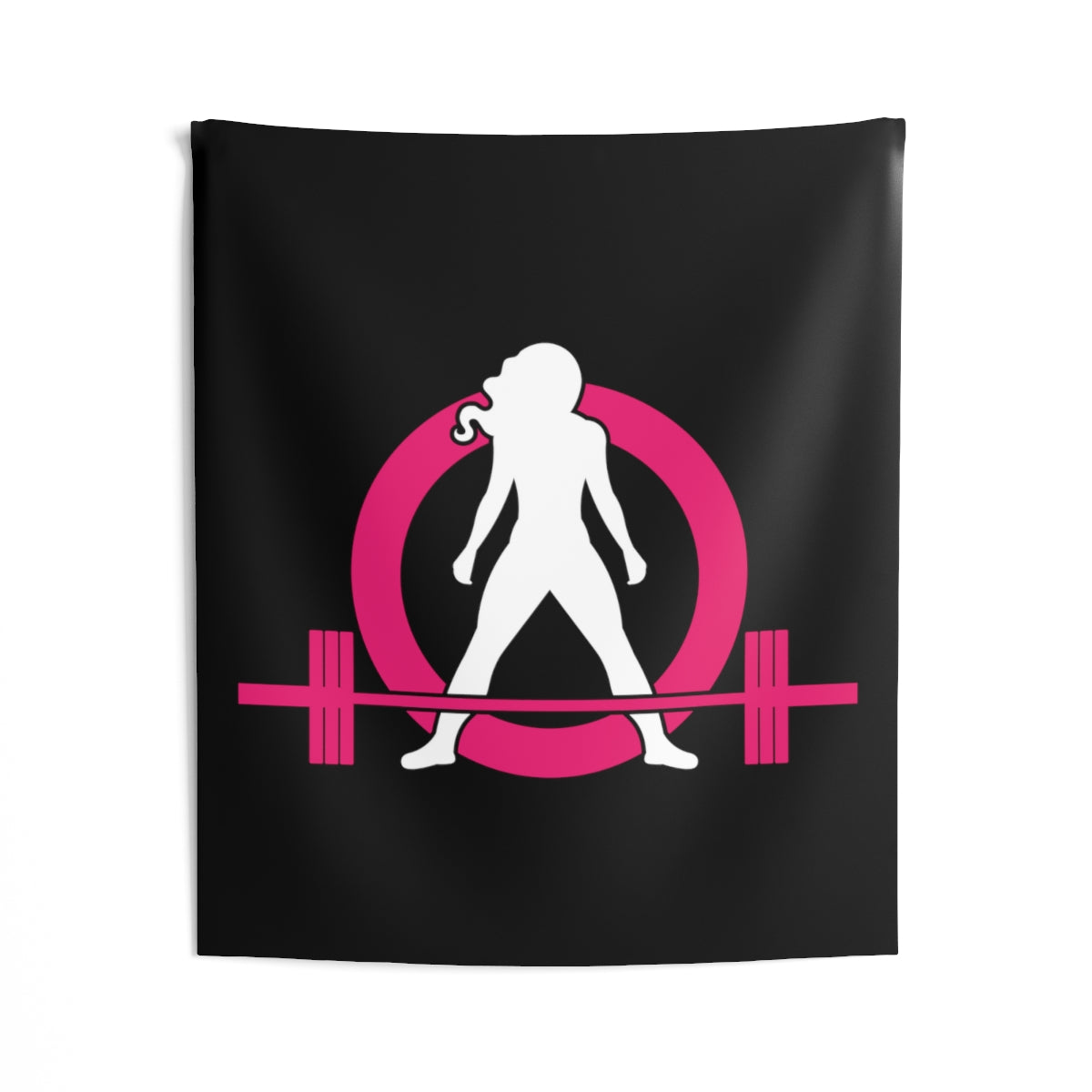 Indoor Wall Tapestries - Black with Classic Logo