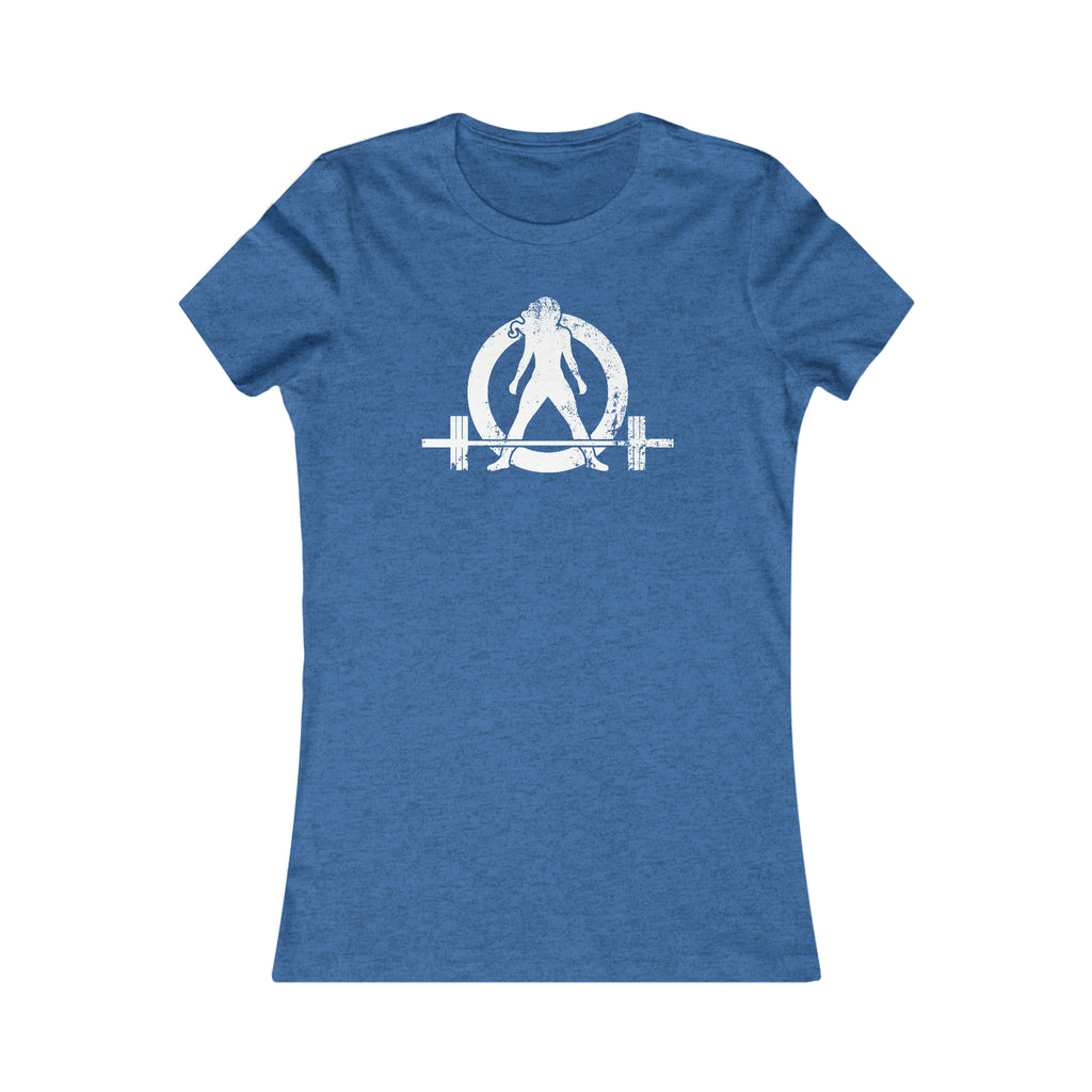 Kick Your Ass - Women's Favorite Tee - White Distressed Logo