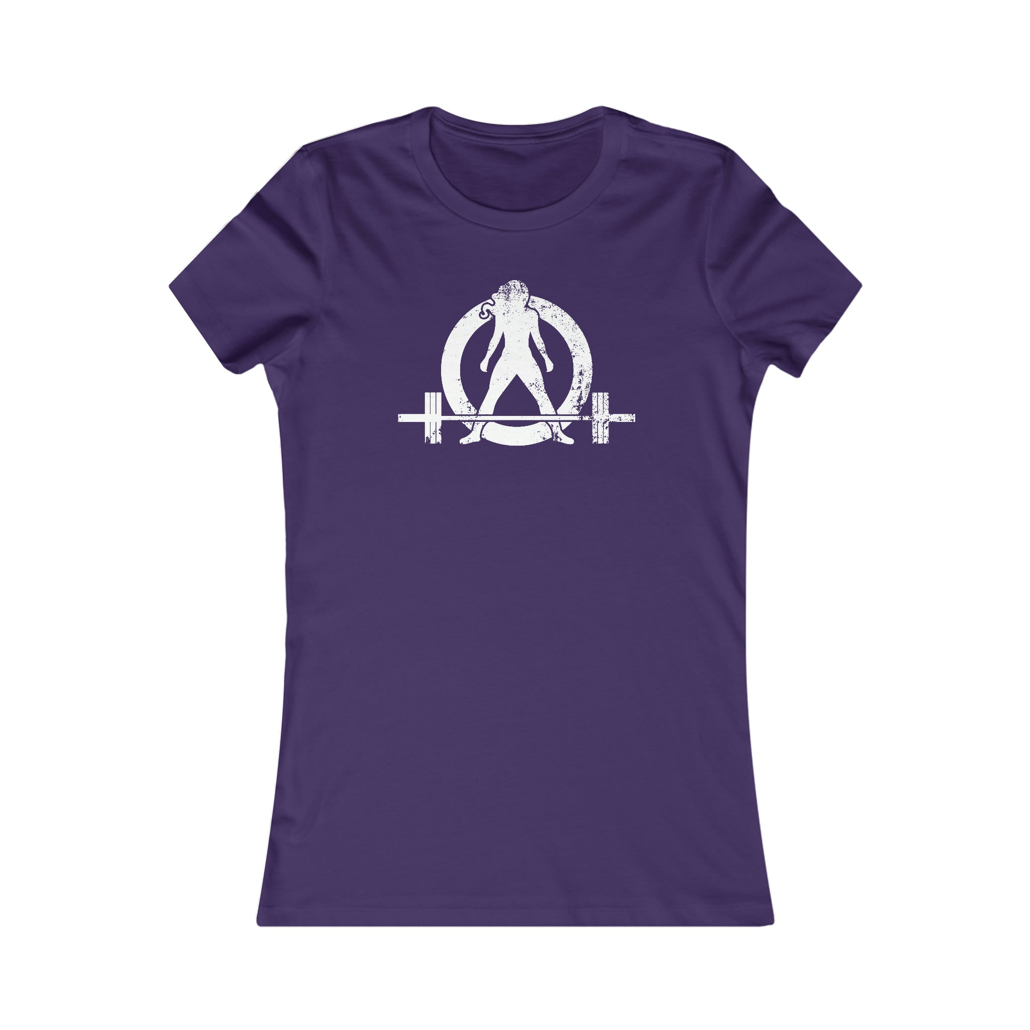 Kick Your Ass - Women's Favorite Tee - White Distressed Logo