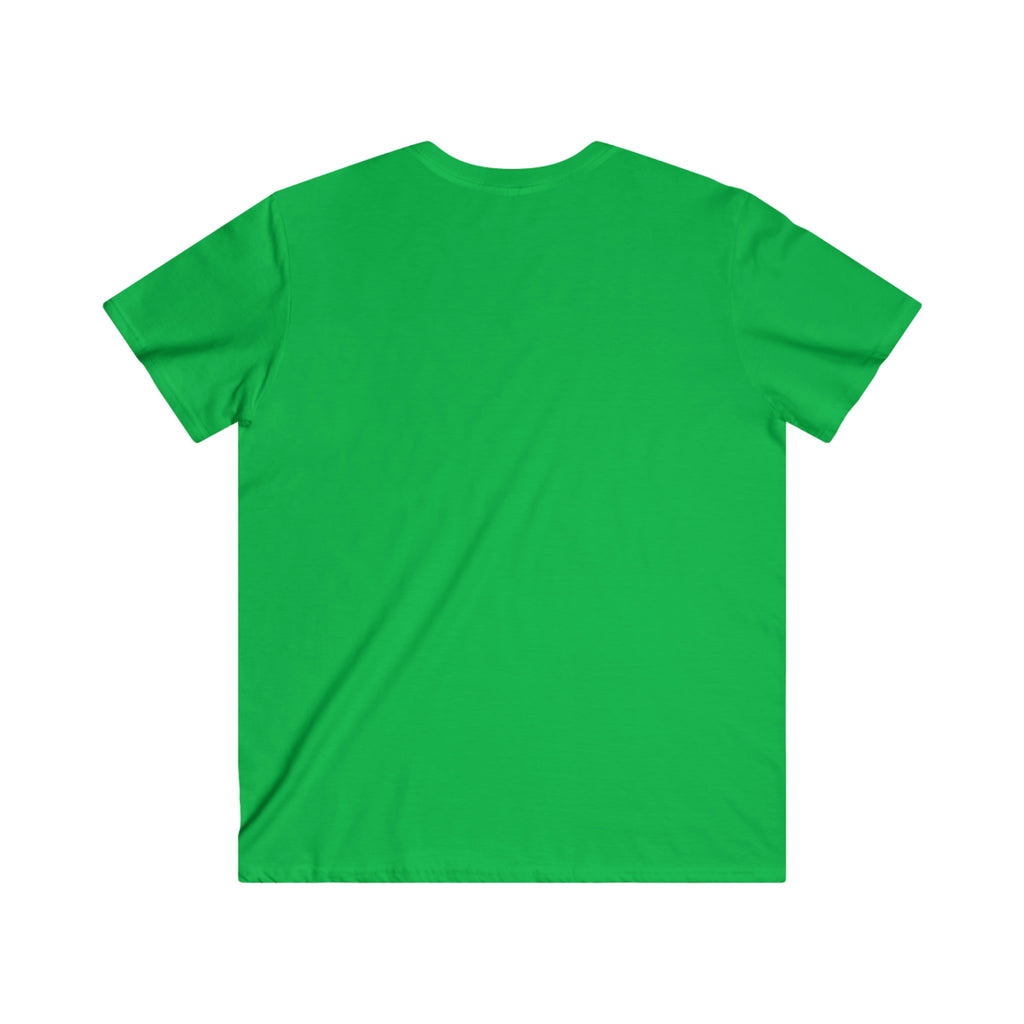 Classic Black Logo - Men's Fitted V-Neck Short Sleeve Tee