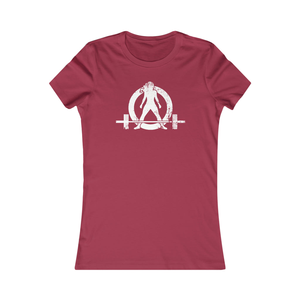 Kick Your Ass - Women's Favorite Tee - White Distressed Logo