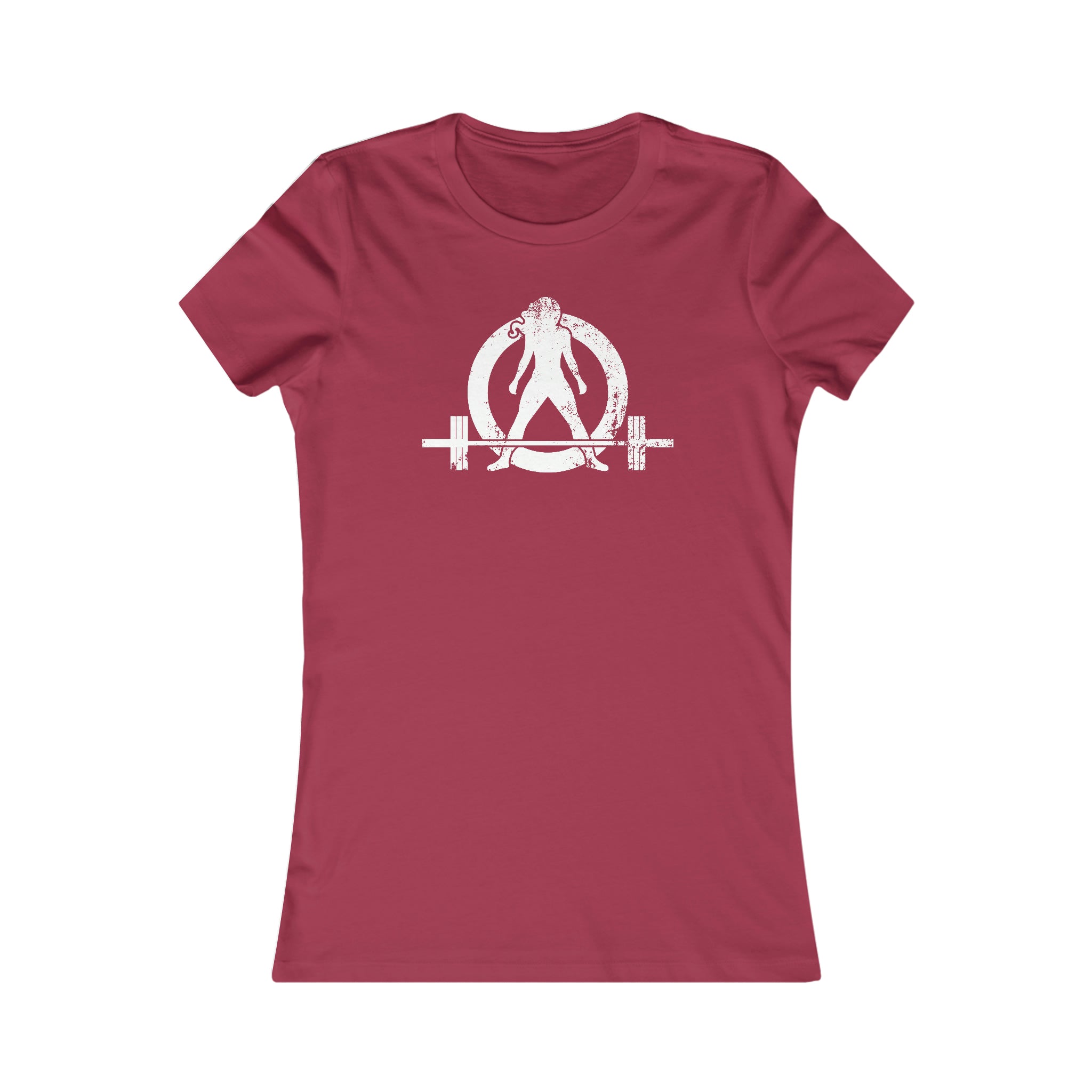 Kick Your Ass - Women's Favorite Tee - White Distressed Logo
