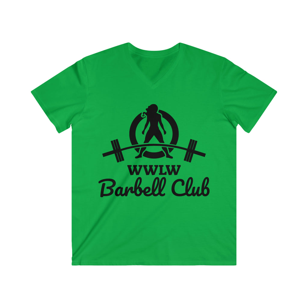 Classic Black Logo - Men's Fitted V-Neck Short Sleeve Tee