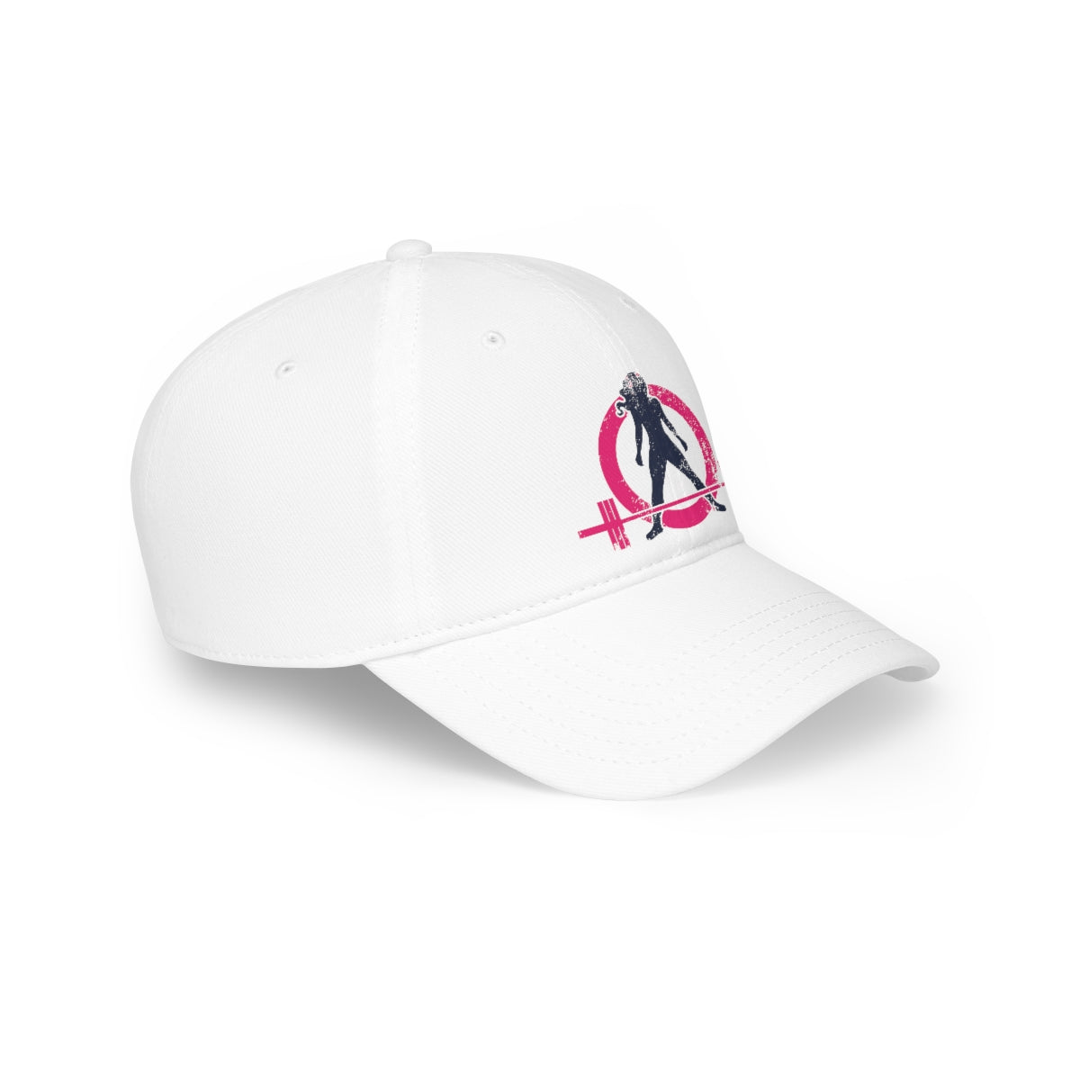 Low Profile Baseball Cap - Distressed Color Logo