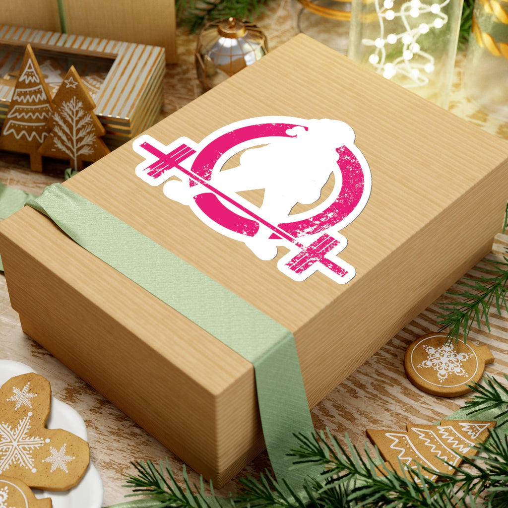 Kiss-Cut Stickers - Distressed White Logo