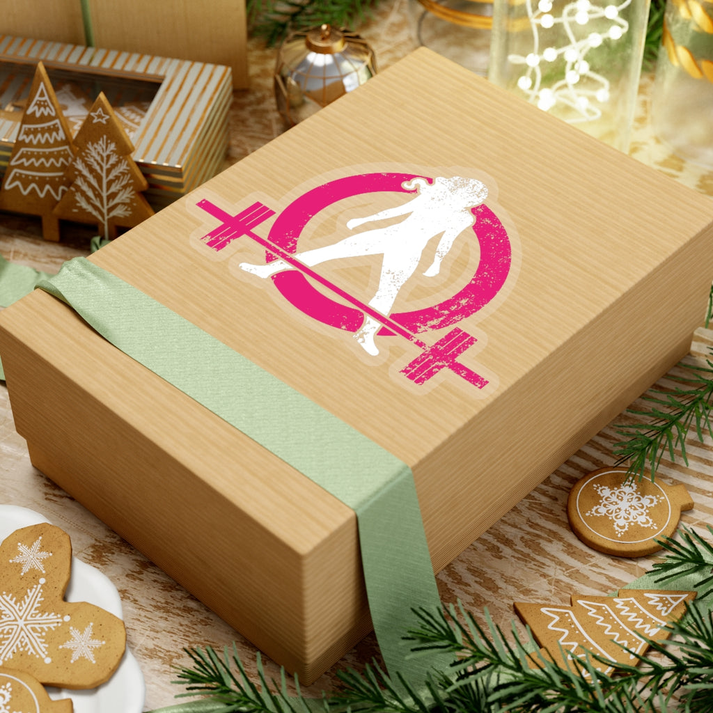 Kiss-Cut Stickers - Distressed White Logo