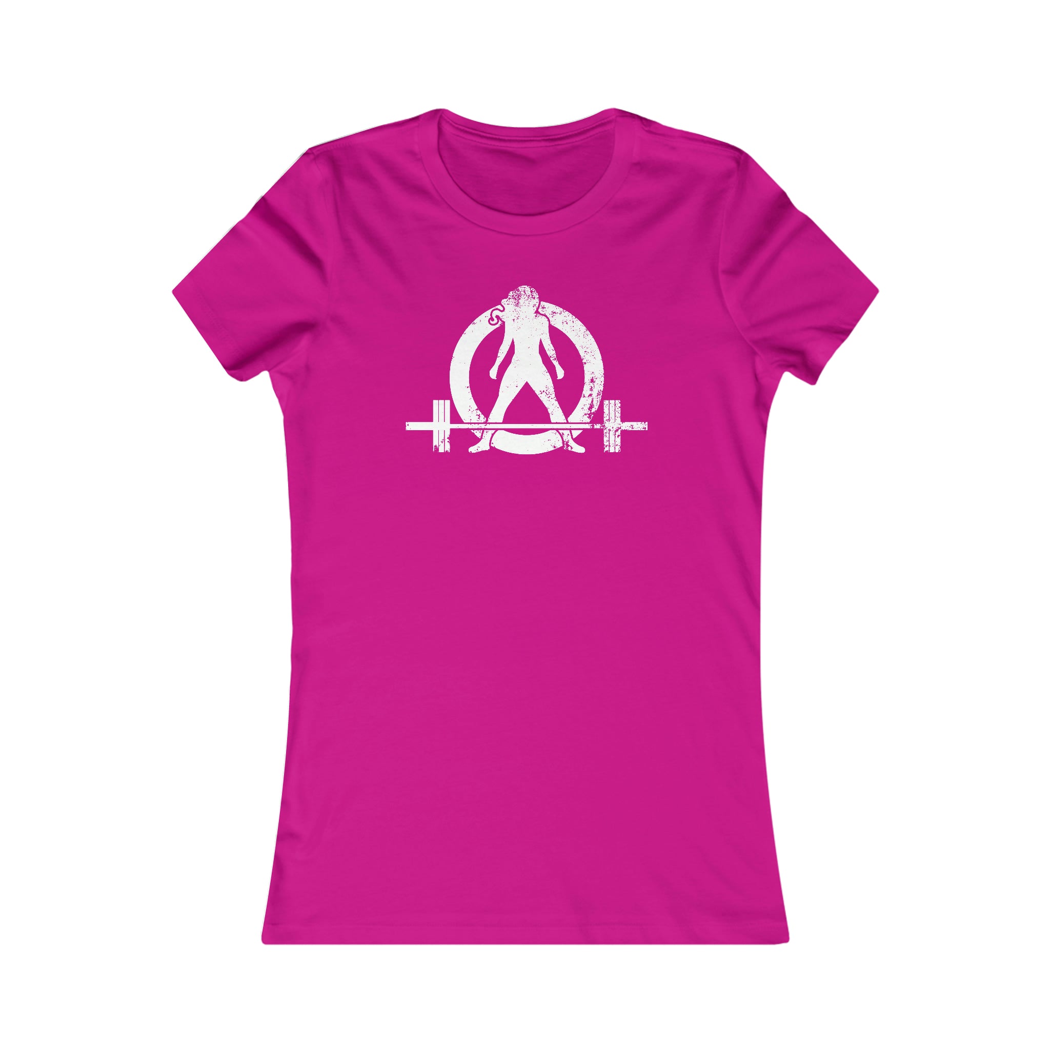 Kick Your Ass - Women's Favorite Tee - White Distressed Logo
