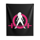 Indoor Wall Tapestries - Black with Classic Logo