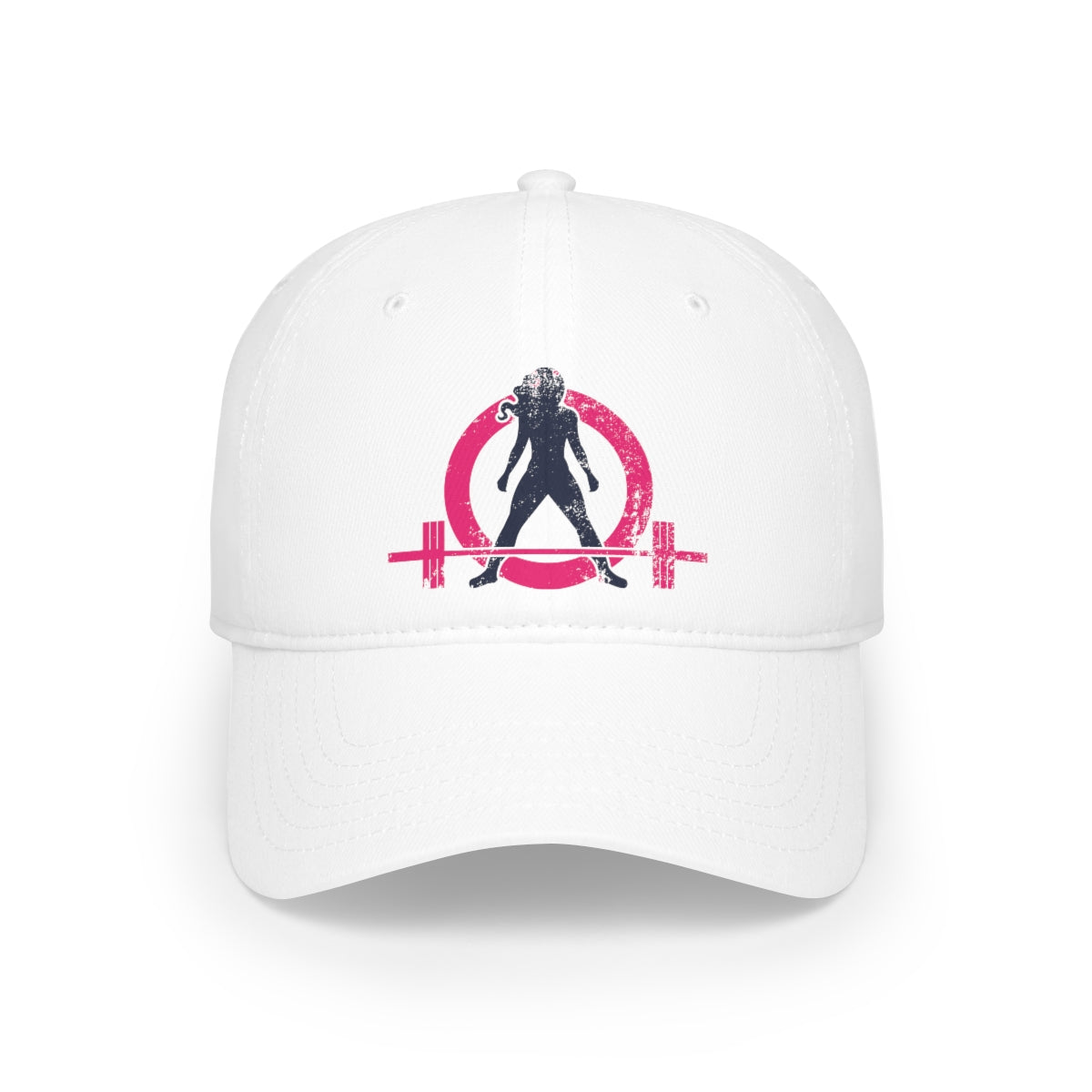 Low Profile Baseball Cap - Distressed Color Logo
