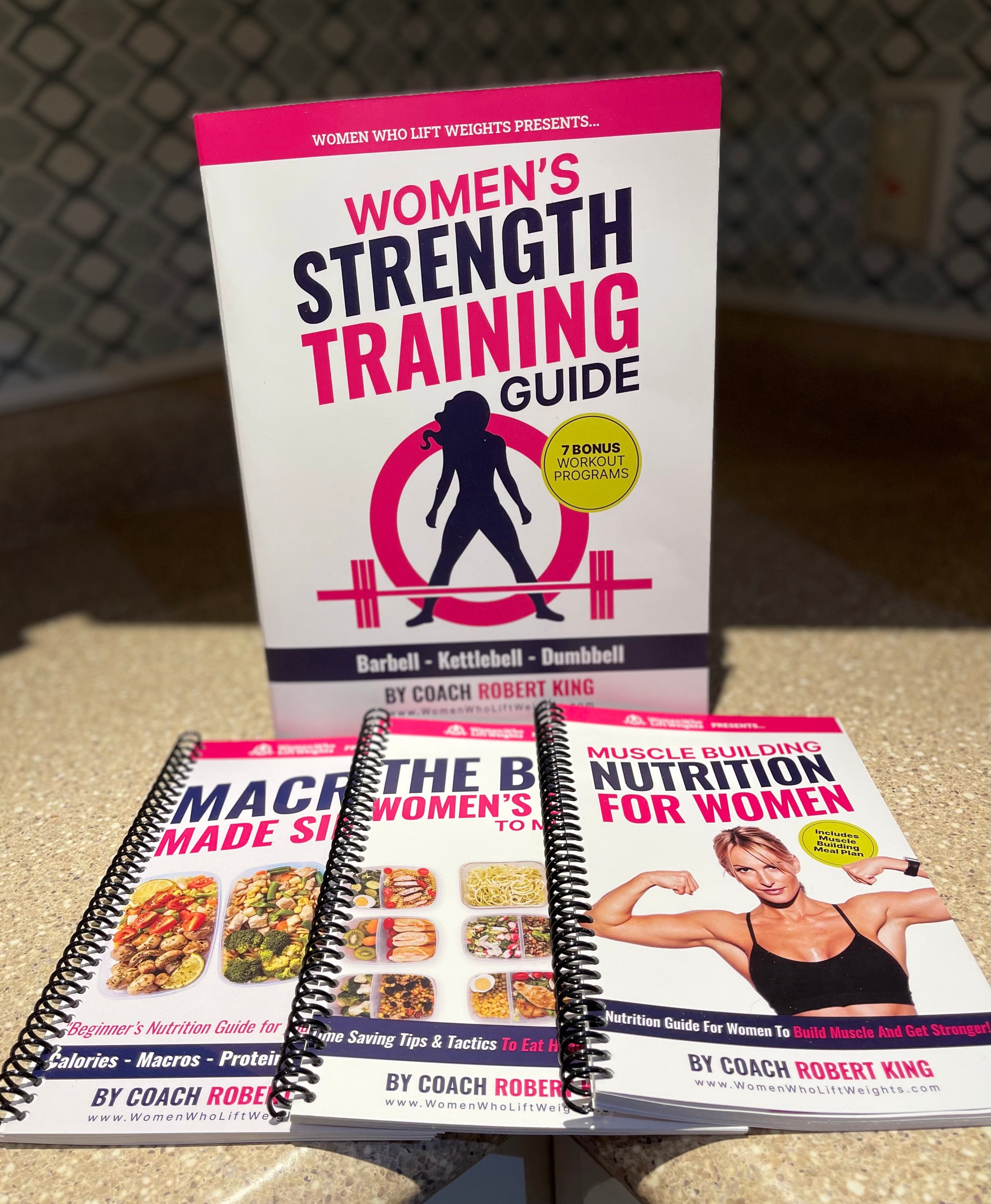 Strength Training Guide + Nutrition Guides (Print & Ebook combo) SIGNED by Coach Rob