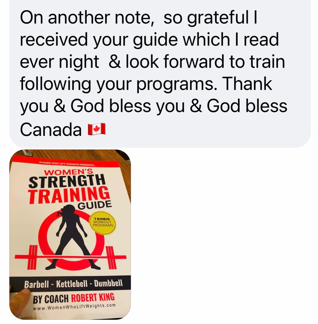 Women's Strength Training Guide - Softcover Version (Signed by Coach Robert King)