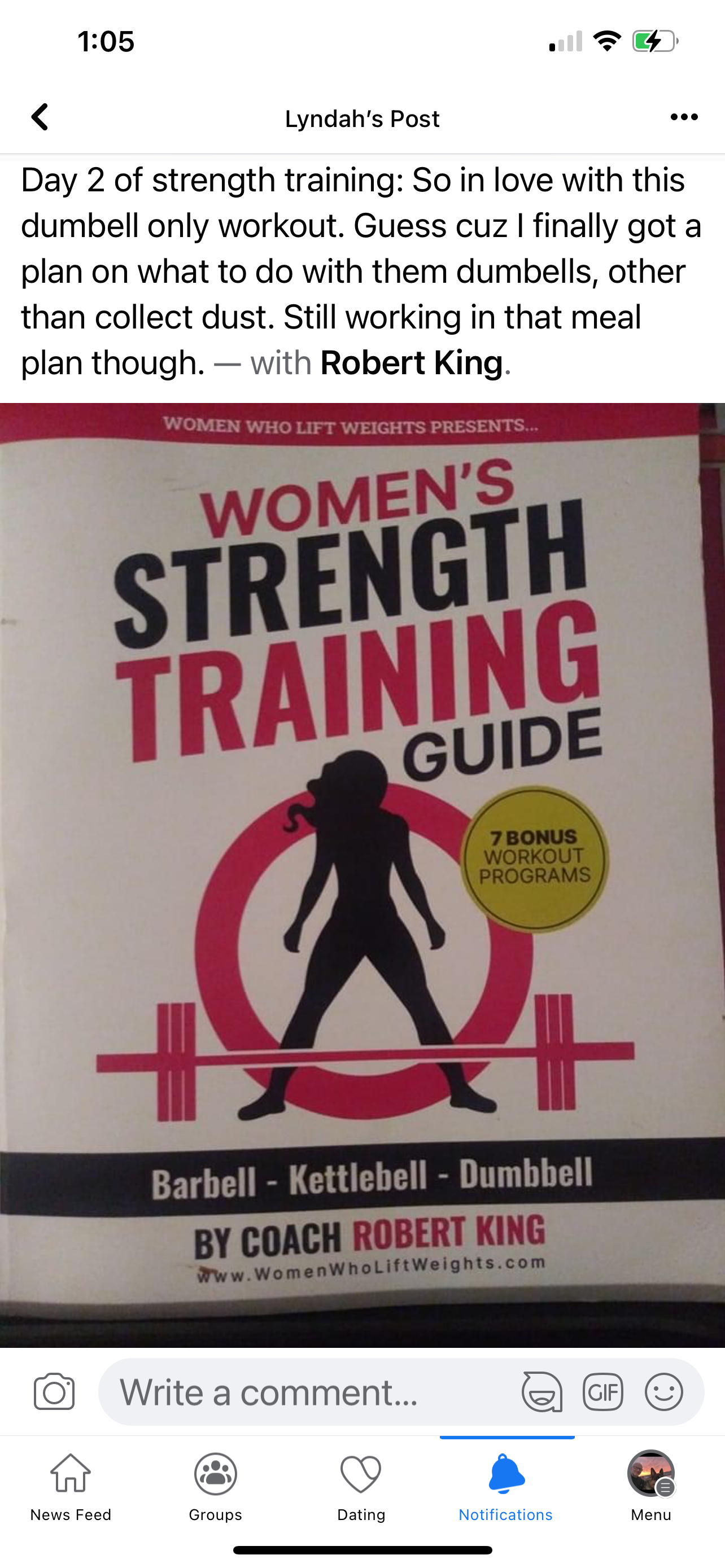 Women's Strength Training Guide - Softcover Version (Signed by Coach Robert King)