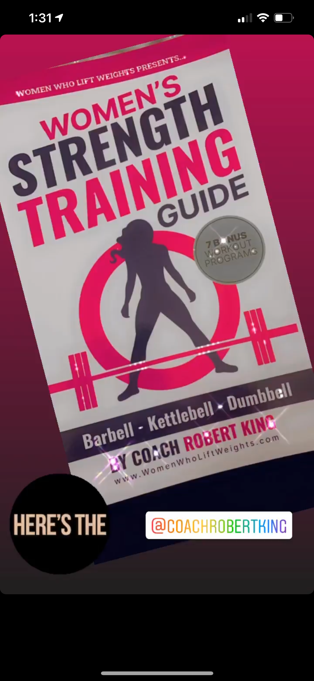 Women's Strength Training Guide - Softcover Version (Signed by Coach Robert King)